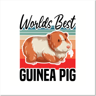 Worlds Best Guinea Pig, Rodents Lover and owner Posters and Art